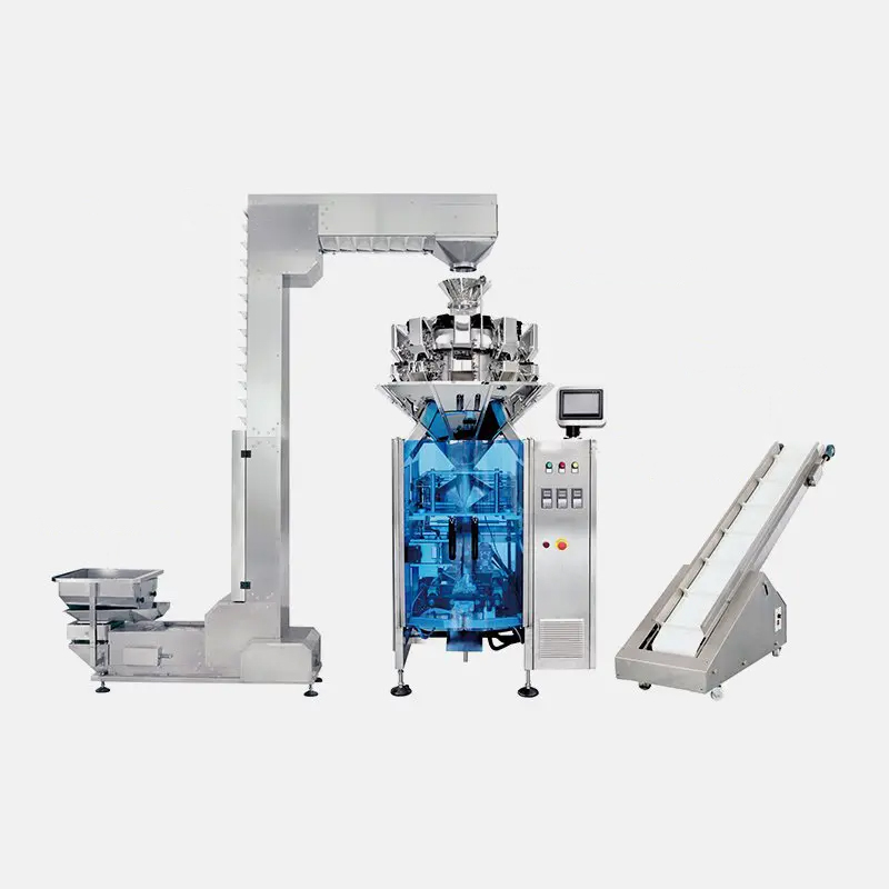 Máquina combinada de pesaje y envasado con transportador Z